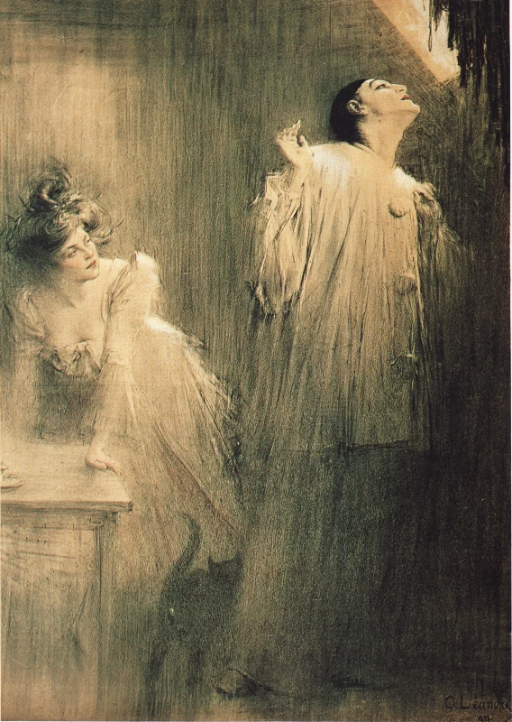 Charles Léandre - Pierrot e Colombine, ovvero I Cantomines di Xavier Privas, Musée de Condé sur Noireau